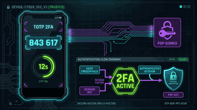 TOTP 2FA + PGPPIN LOGIN - Nexus Market feature illustration