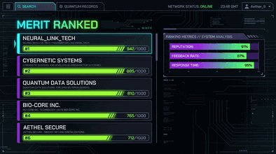 MERIT-RANKED SEARCH - Nexus Market feature illustration